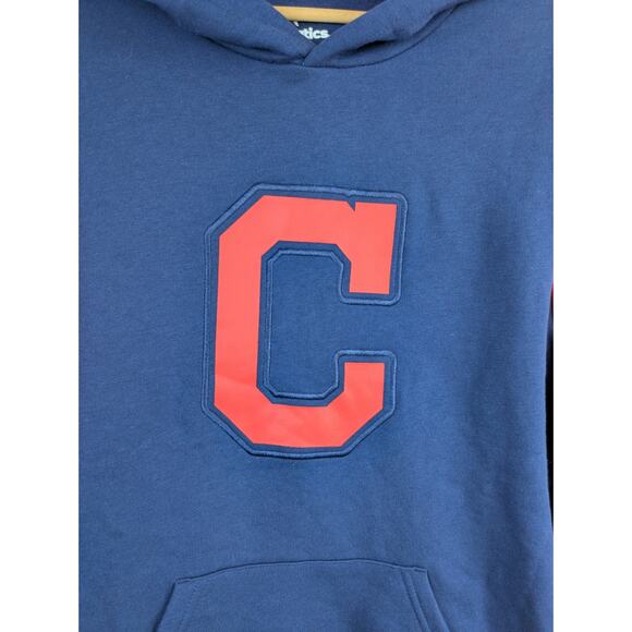 Fanatics Mens Cleveland Guardians Baseball Hoodie Medium Blue Last Whistle NEW - Picture 4 of 10